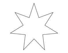 Seven Pointed Star Kids Coloring Pages Pdf, Free Vectors File